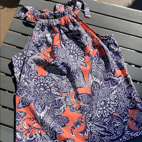 The Limited Tops - {The Limited} Key-Hole Halter with Tie